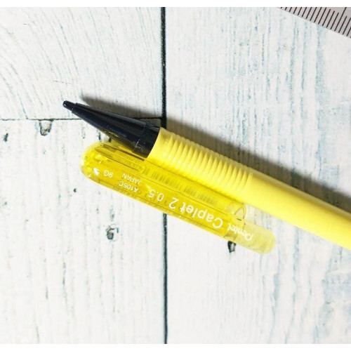 Pentel Capulet 2 Knock-type Mechanical Pencil 0.5mm YEL with Cap LTD From JAPAN