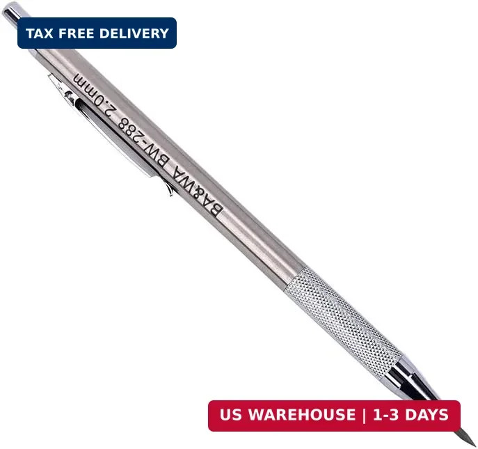 Warmshine 4 Pack 2.0 Mm Lead Holder Metal Mechanical Pencil Automatic Mechanical