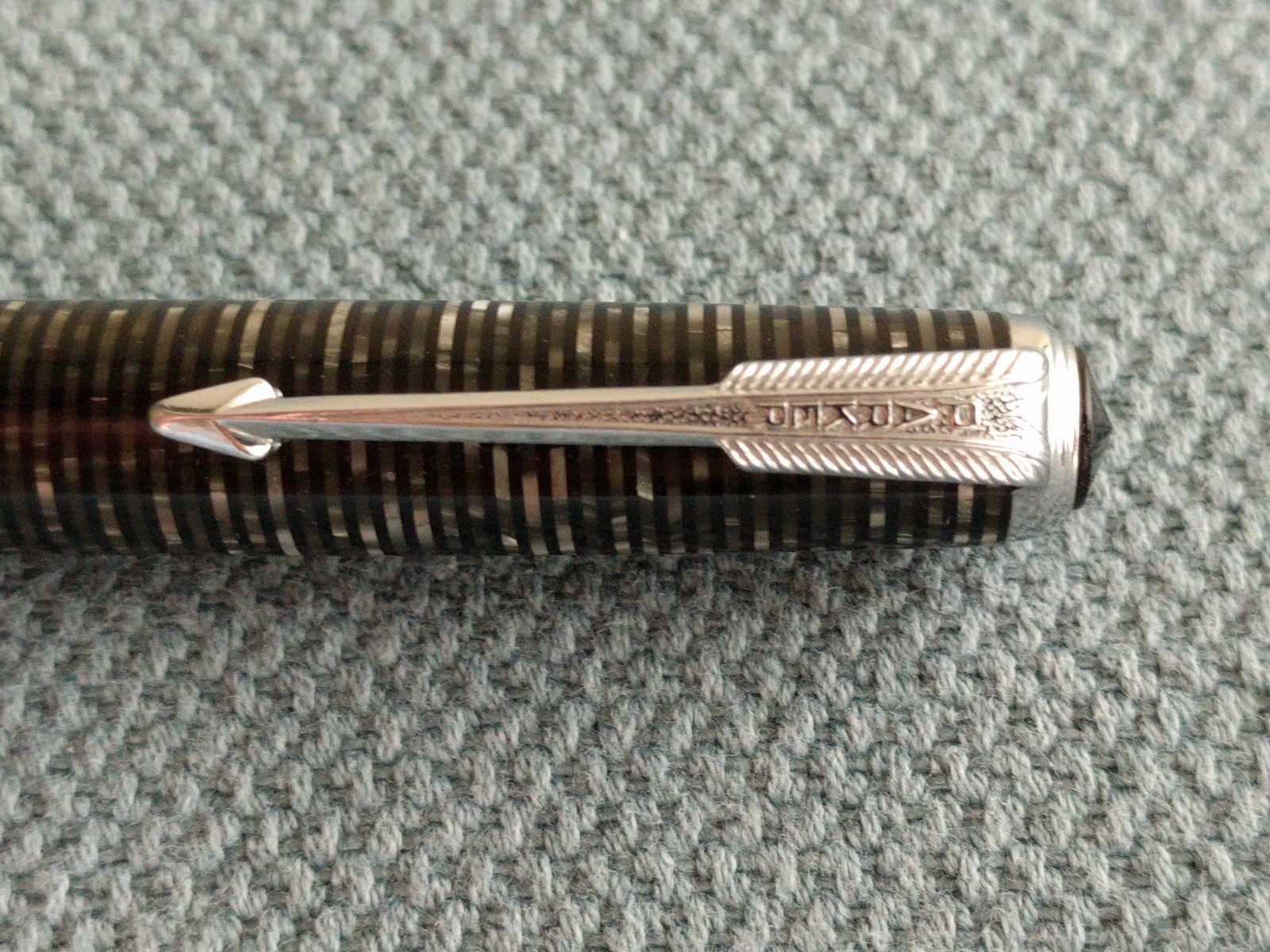 Vintage Parker Vacumatic Mechanical Pencil Black and Silver