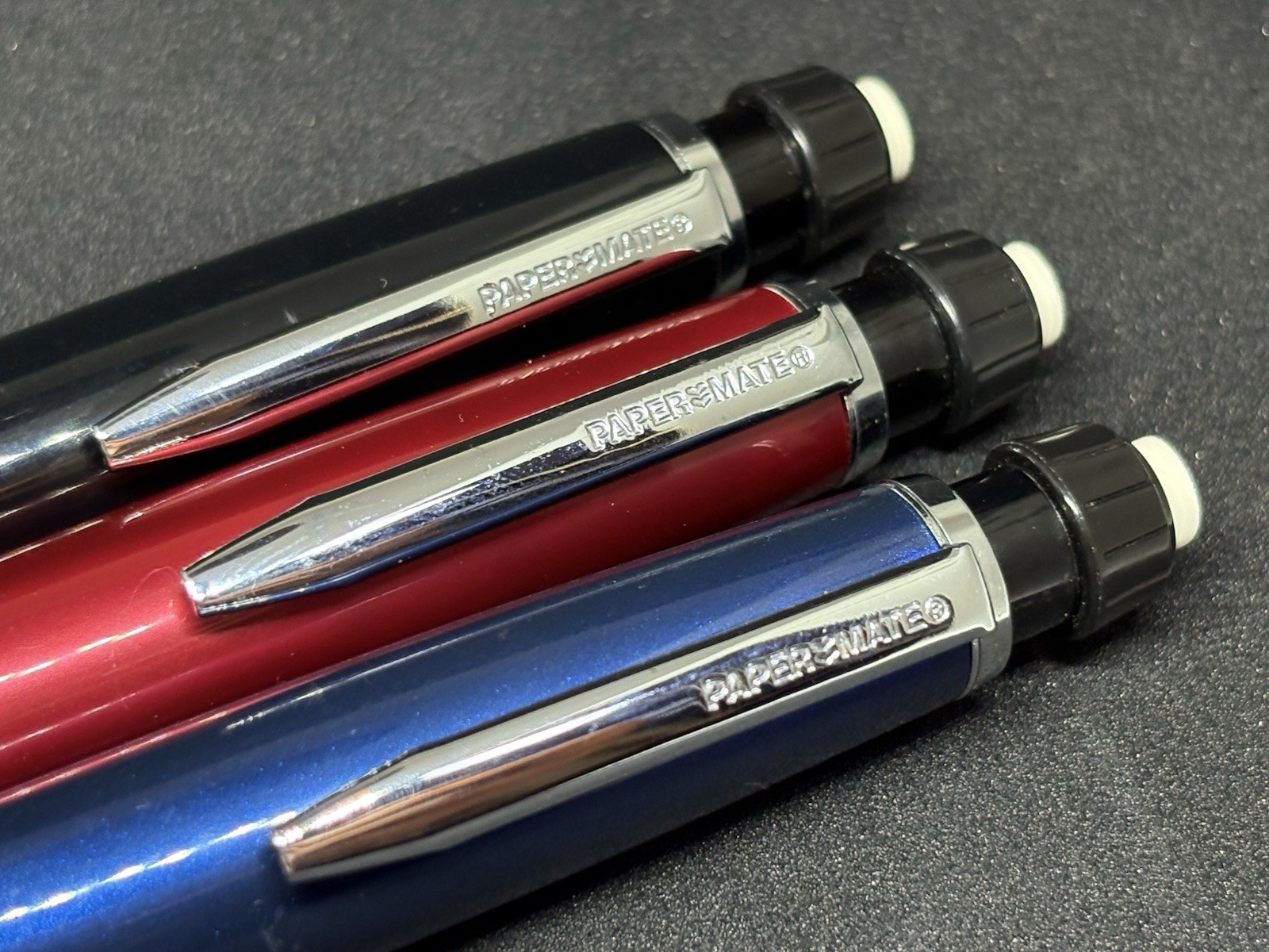 Vintage PaperMate Phd Red Black Blue Mechanical Pencil Made in Japan – LOT OF 3