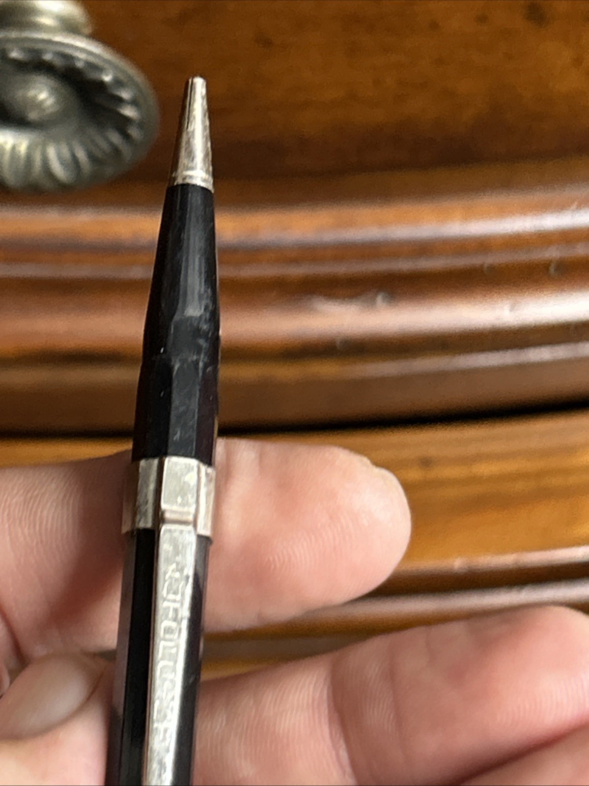 Vintage Autopoint USA Double-Sided Mechanical Pencil Red Black Works
