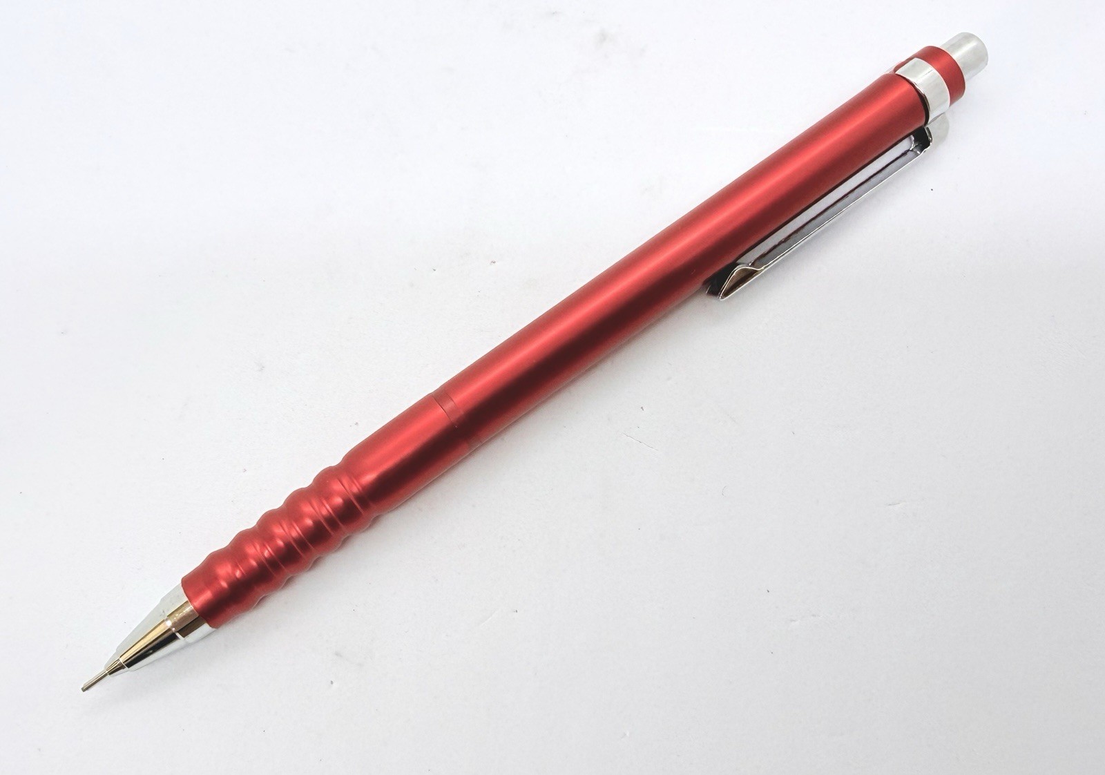 NOS Rotring 502 180 Red Tikky Metallic Metal Double Push mechanical pencil Box