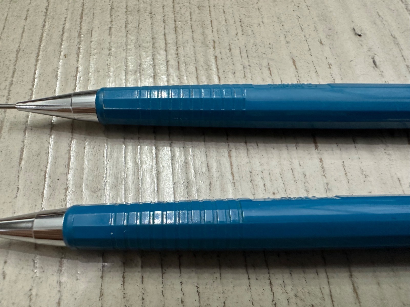 Pentel P207 0.7mm Mechanical Pencils Blue Barrel Metal Clip Japan