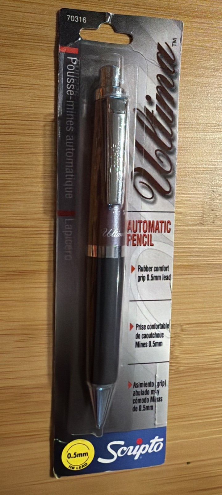 VTG Scripto Automatic Pencil Rubber Comfort 0.5mm Refillable NOS