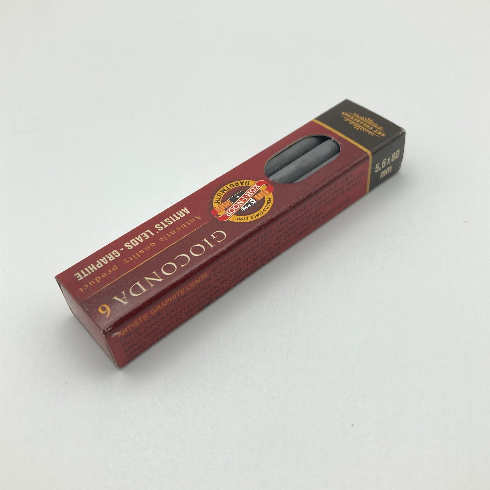 Koh-I-Noor 5.6mm Lead Holder Clutch Pencil Set Red Black 2pcs