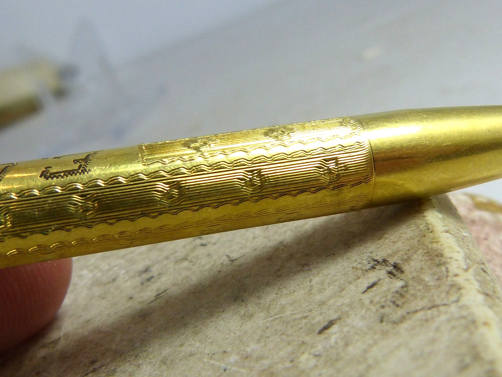 Antique Mabie Todd Fyne Poynt Mechanical Pencil Gold Filled Estate Find !