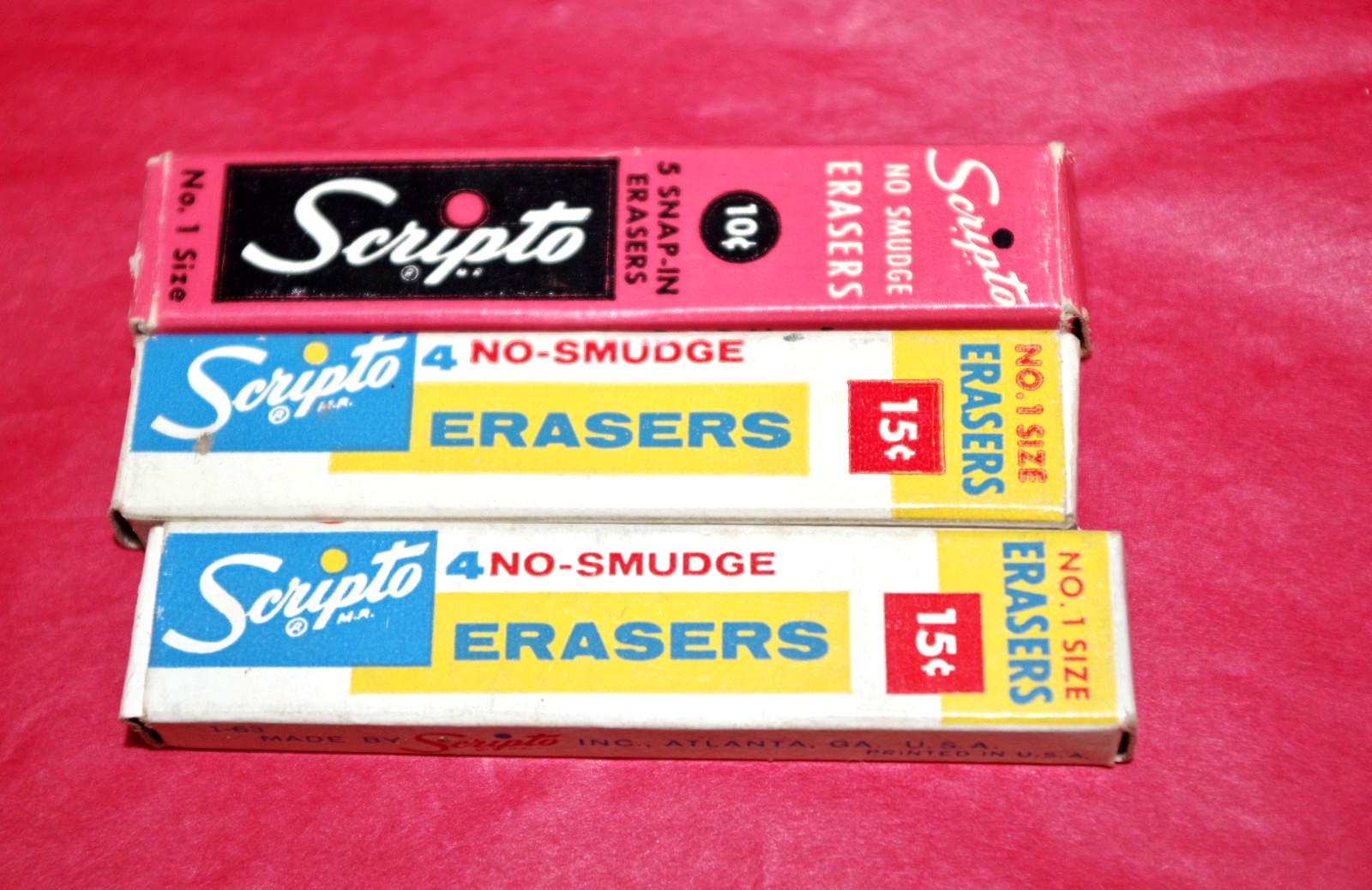 NOS Vintage 75 Pencil Leads & Erasers-Eagle-Semaphore Mikado-Scripto KOH-I-NOOR