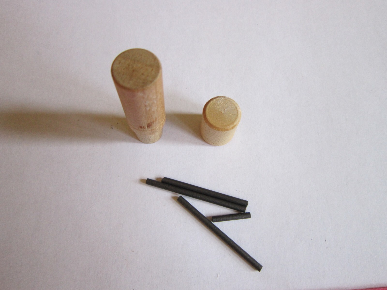 Vintage Wood Case for Small Lead for pencils 1 5/8″ tall holder tube FREE SHIP