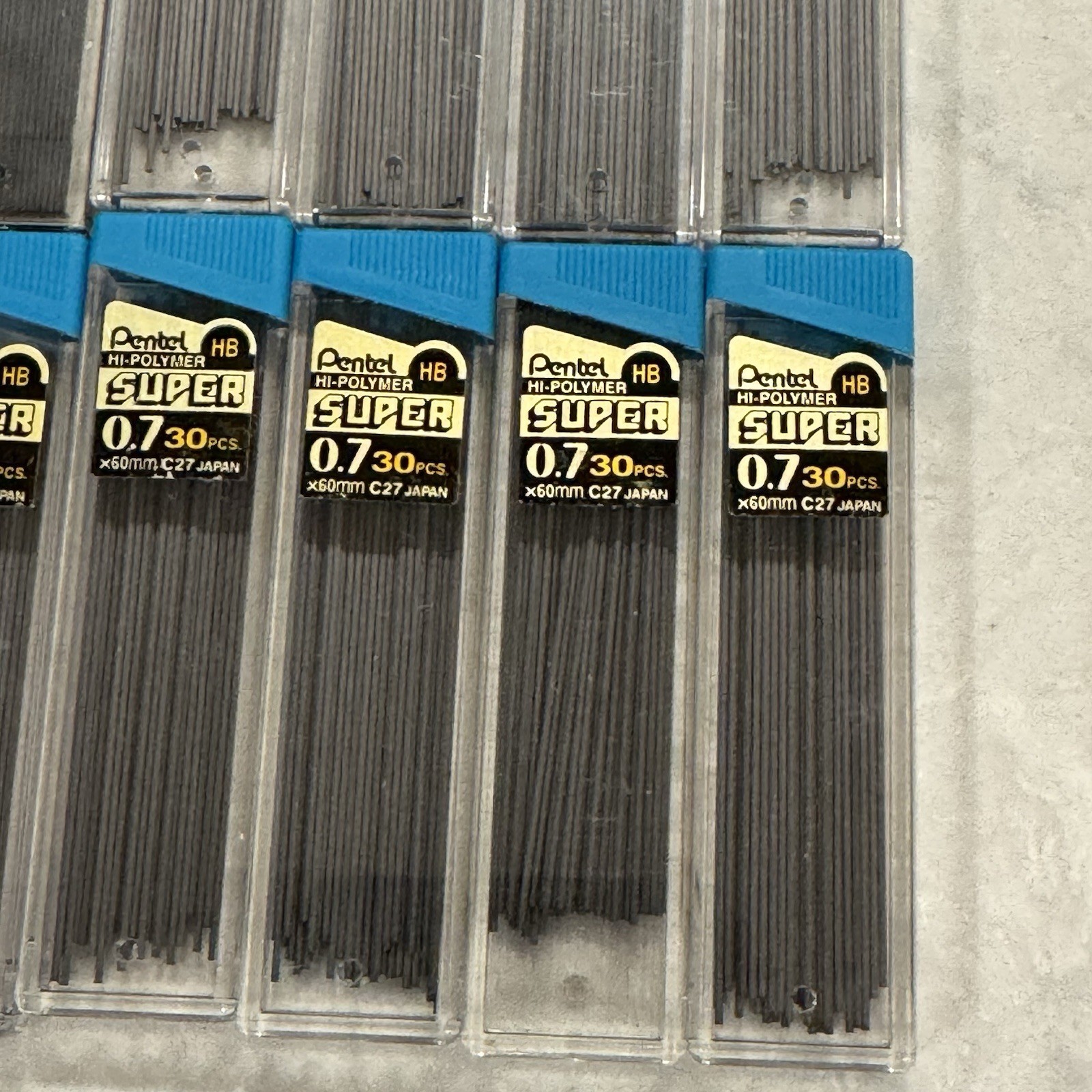 VTG MECHANICAL PENCIL REFILL LEADS 0.7mm 12 TUBES AND PENTEL ERASER REFILLS!!!