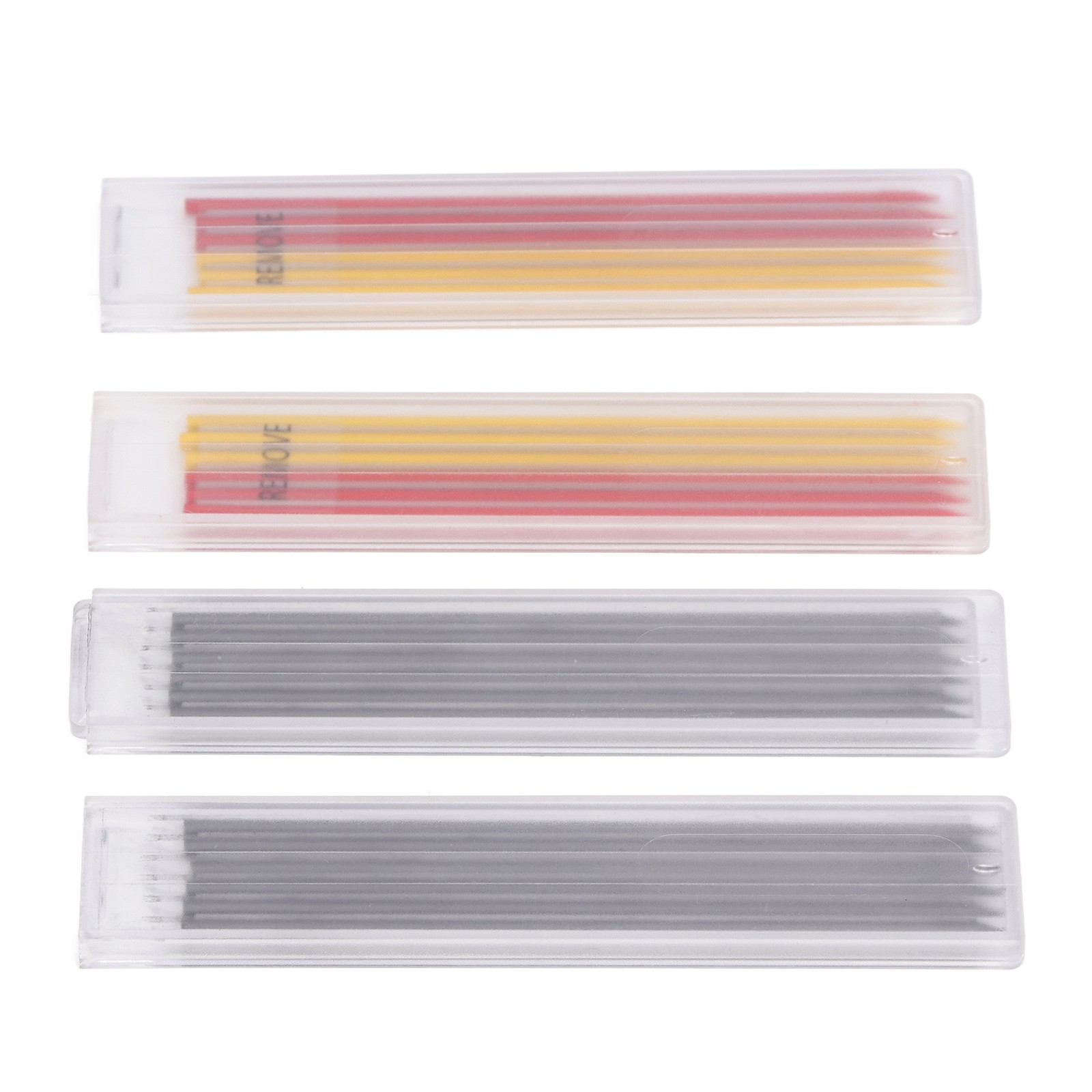 24Pcs Carpenter Pencil Refill Red Yellow Black Marking Scribing Tool Set For New