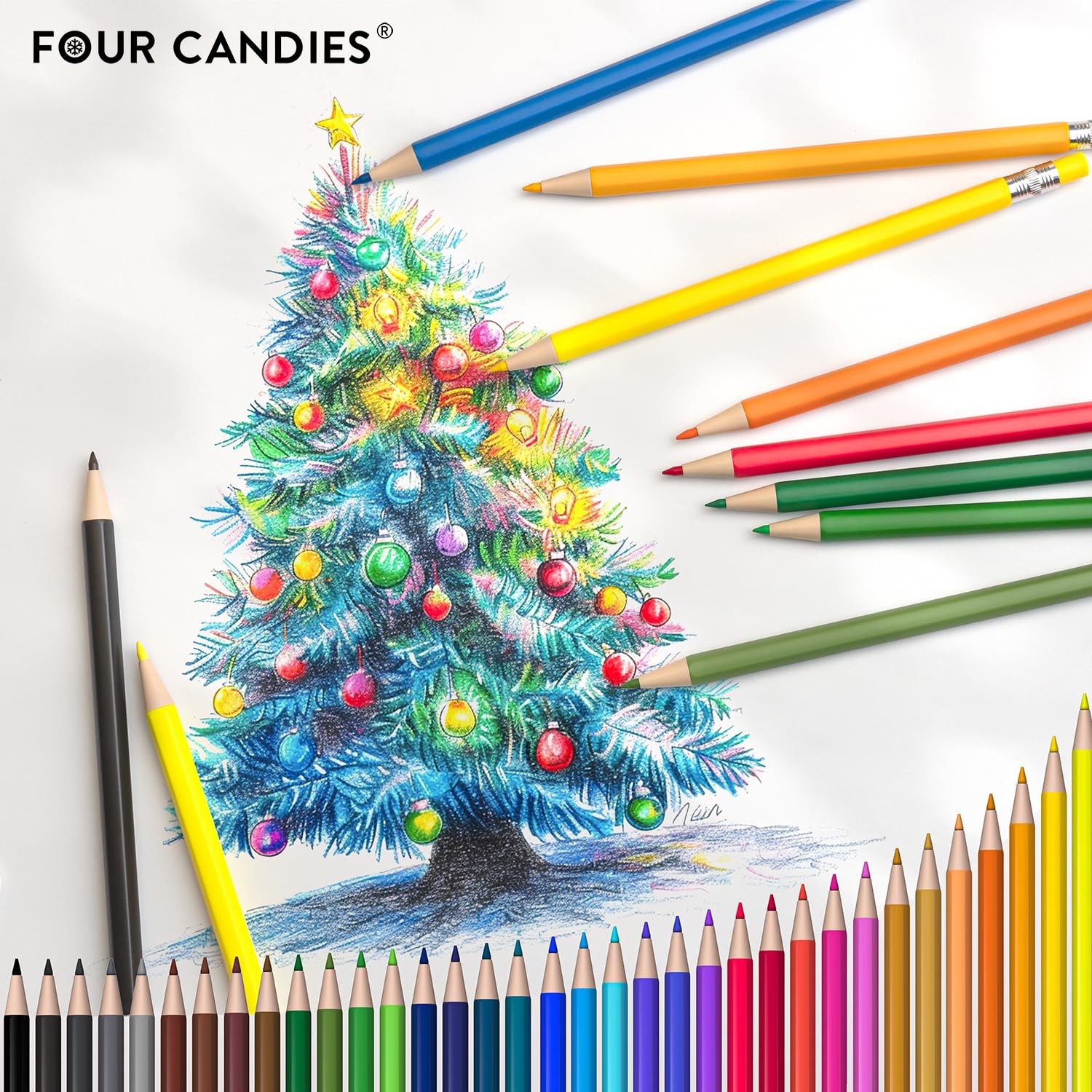 Mechanical Colored Pencils, Erasable Mechanical Pencils with Sharpener and Ba…
