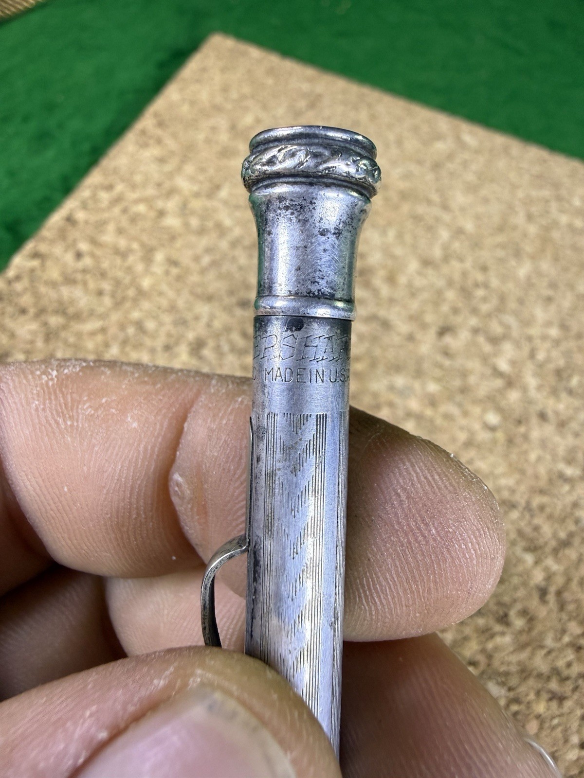 VTG Wahl Eversharp Engraved Silver Plated Mechanical Pencil Art Deco