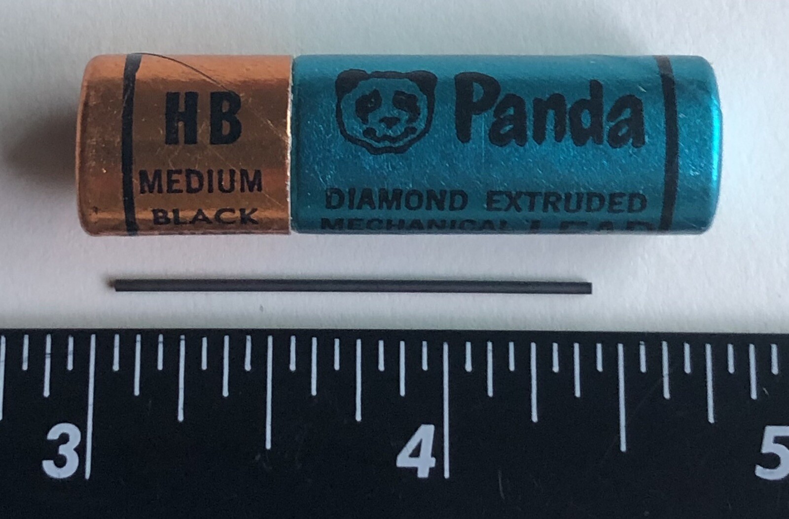 Vintage PANDA Diamond Extruded HB .9mm Mechanical Pencil Lead NOS 24pk Tube USA