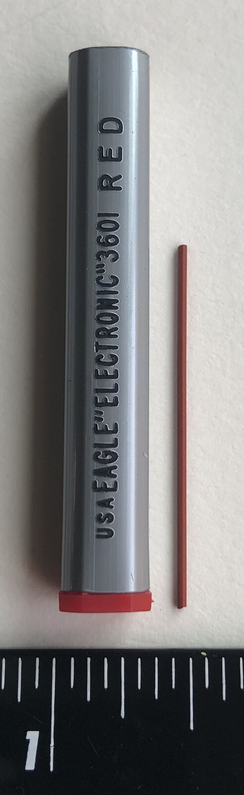 Vintage EAGLE ELECTRONIC Mechanical Pencil Lead RED .9mm NOS 16pk USA