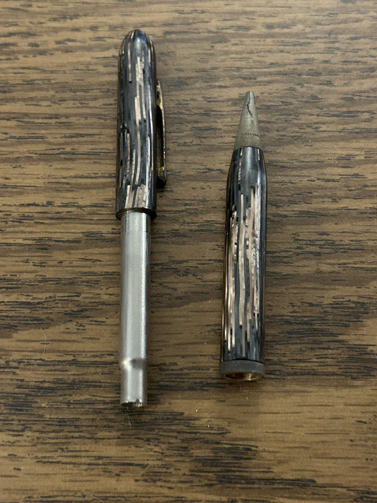 Antique Conklin Copper / Brown Striated Mechanical Pencil Chicago