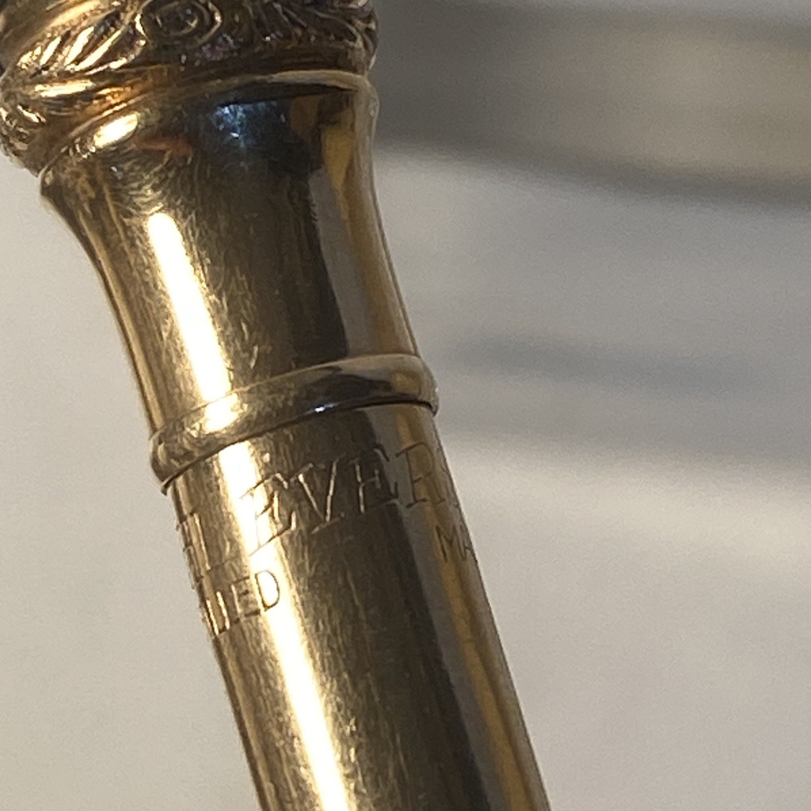 Antique Wahl Everlast Gold Filled Mechanical Pencil 4” Smooth Body Initial H VTG