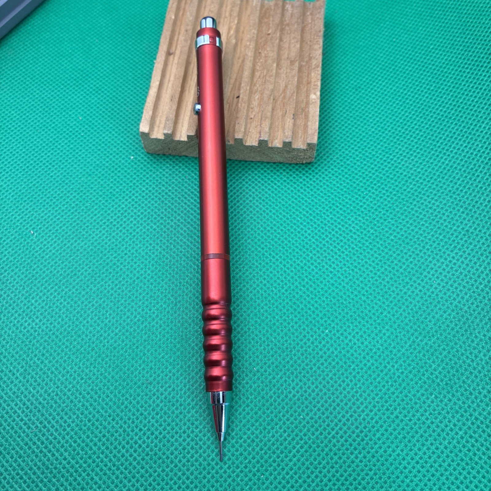 NOS Rotring 400 502 180 Red Metallic Full Metal Double Push mechanical pencil