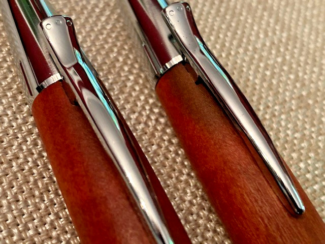 Faber Castell Pencil & Pen SET Emotion Chrome Pear Wood Brown New (w/flaw)