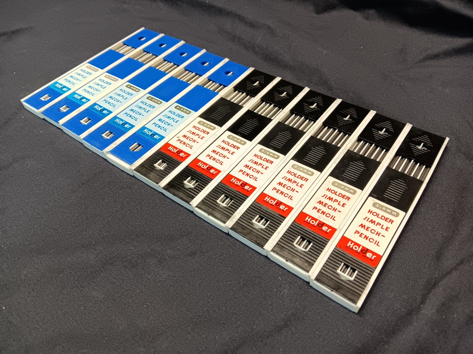 Vintage HOLDER Drafting Pencil Lead 2.0 mm Refill Lot- 11 Boxes Of 12 Leads- 132