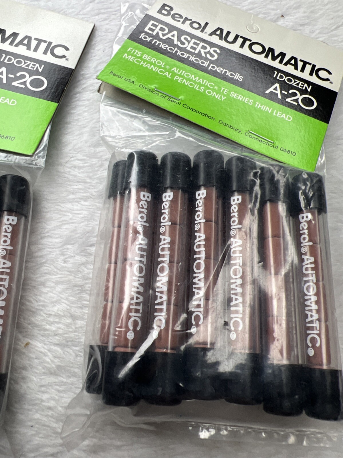 Lot 3 Dozen 36 Packs Berol Automatic A-20 Erasers Mechanical Pencils NOS New