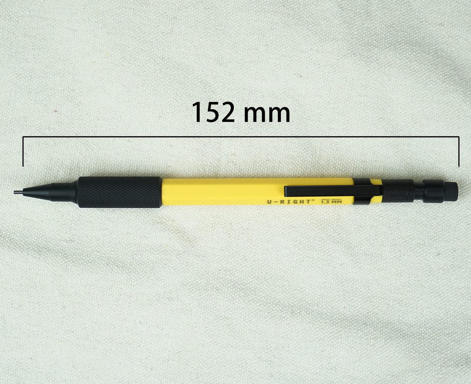 U-RIGHT 1.3 mm Mechanical Pencil Yellow Weatherproof