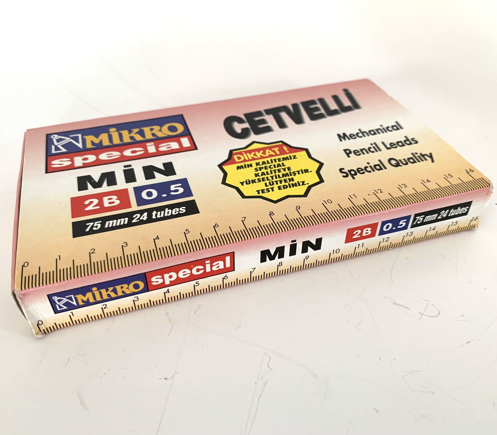 Mikro Mechanical Pencil Leads 0.5 2B Leads X 24 Tubes/Packs of 20 Leads Each NEW