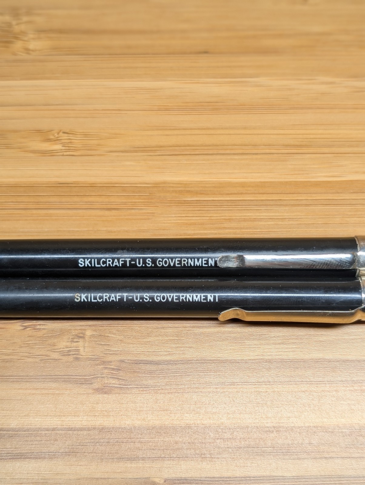 Vintage Skilcraft – US Government Black Marker/Grease Pencil Set Of 2 Lot Twist