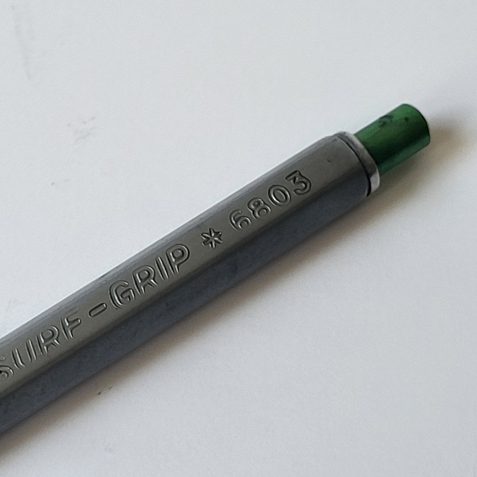 Vintage A.W. Faber Sure Grip 6803 Drafting Pencil Lead Clutch Silver Body US