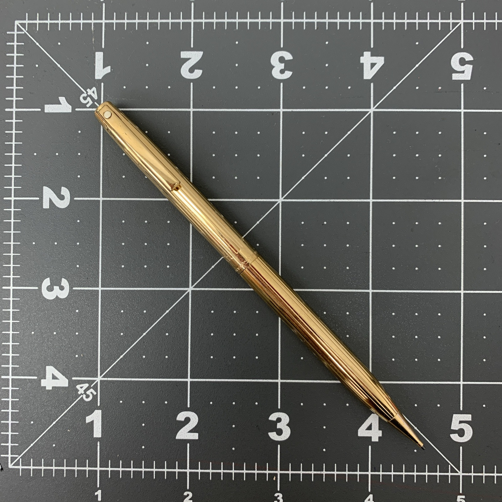 VINTAGE SHEAFFER GOLD FILLED MECHANICAL PENCIL Crown USA RARE * needs Lead