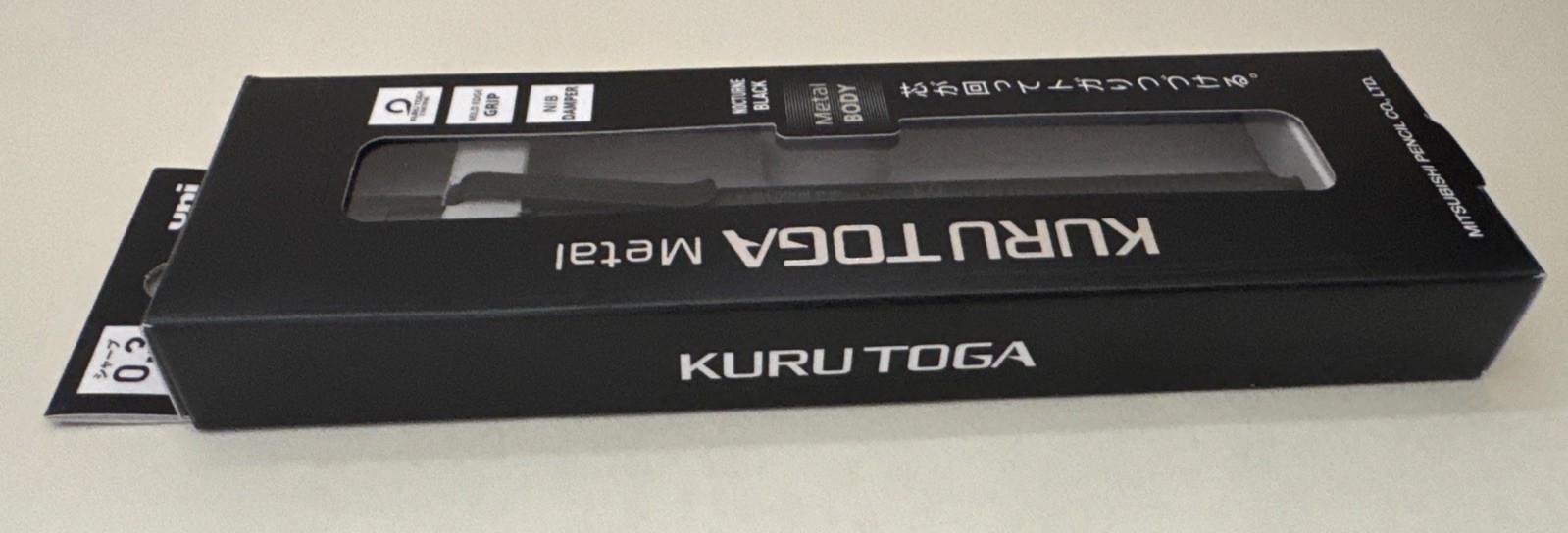 Uni Kuru Toga Metal Mechanical Pencil 0.3mm M3-KH 1P Nocturne Black Made Japan
