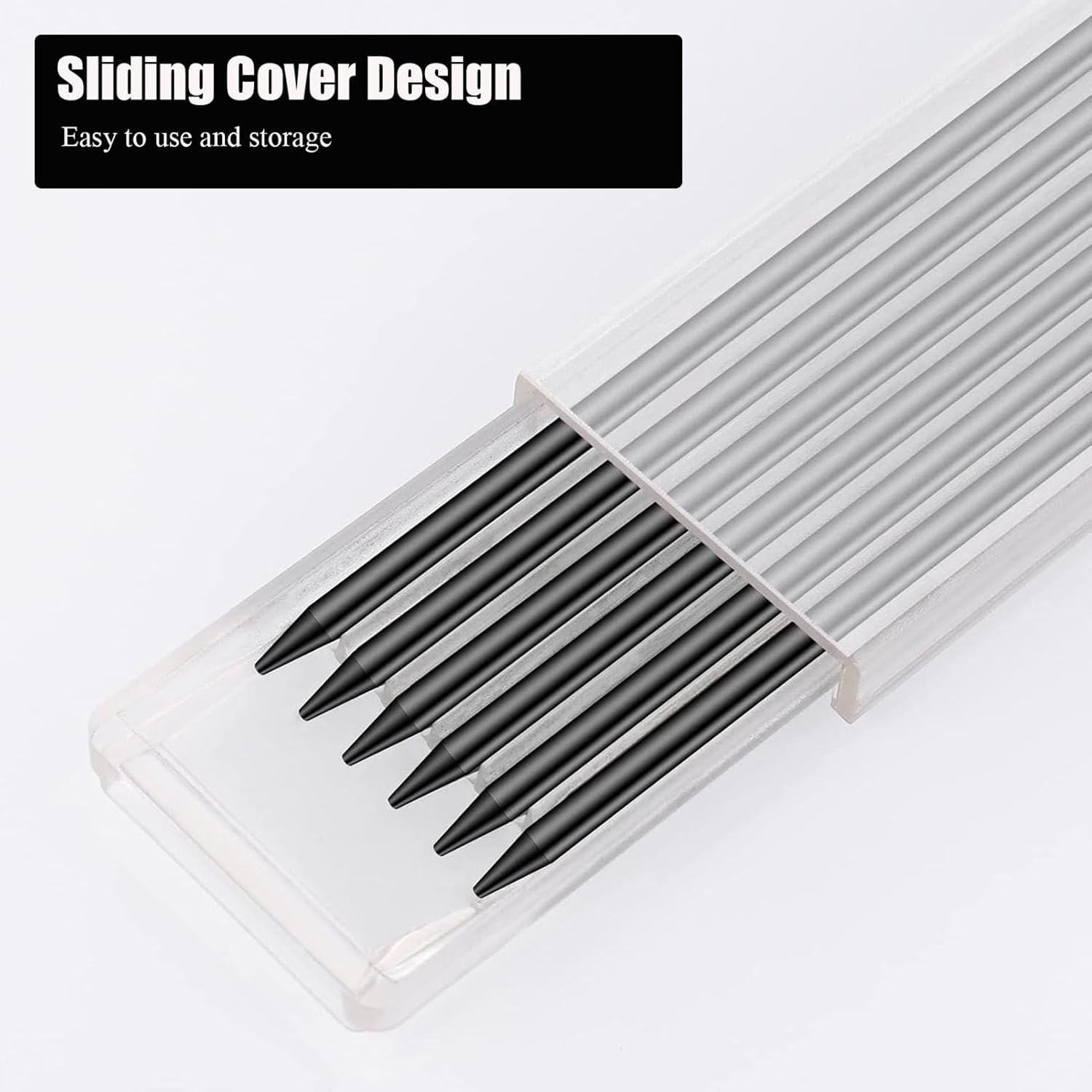 Woodworking Carpenter Pencil Kit 36 Refills 2.8mm Waterproof Lead Set
