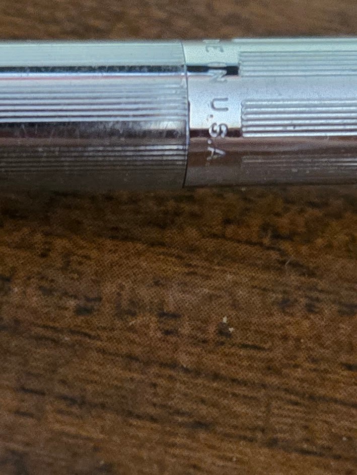 Vintage Sheaffer Mechanical Pencil Silver with GE Advertising Logo