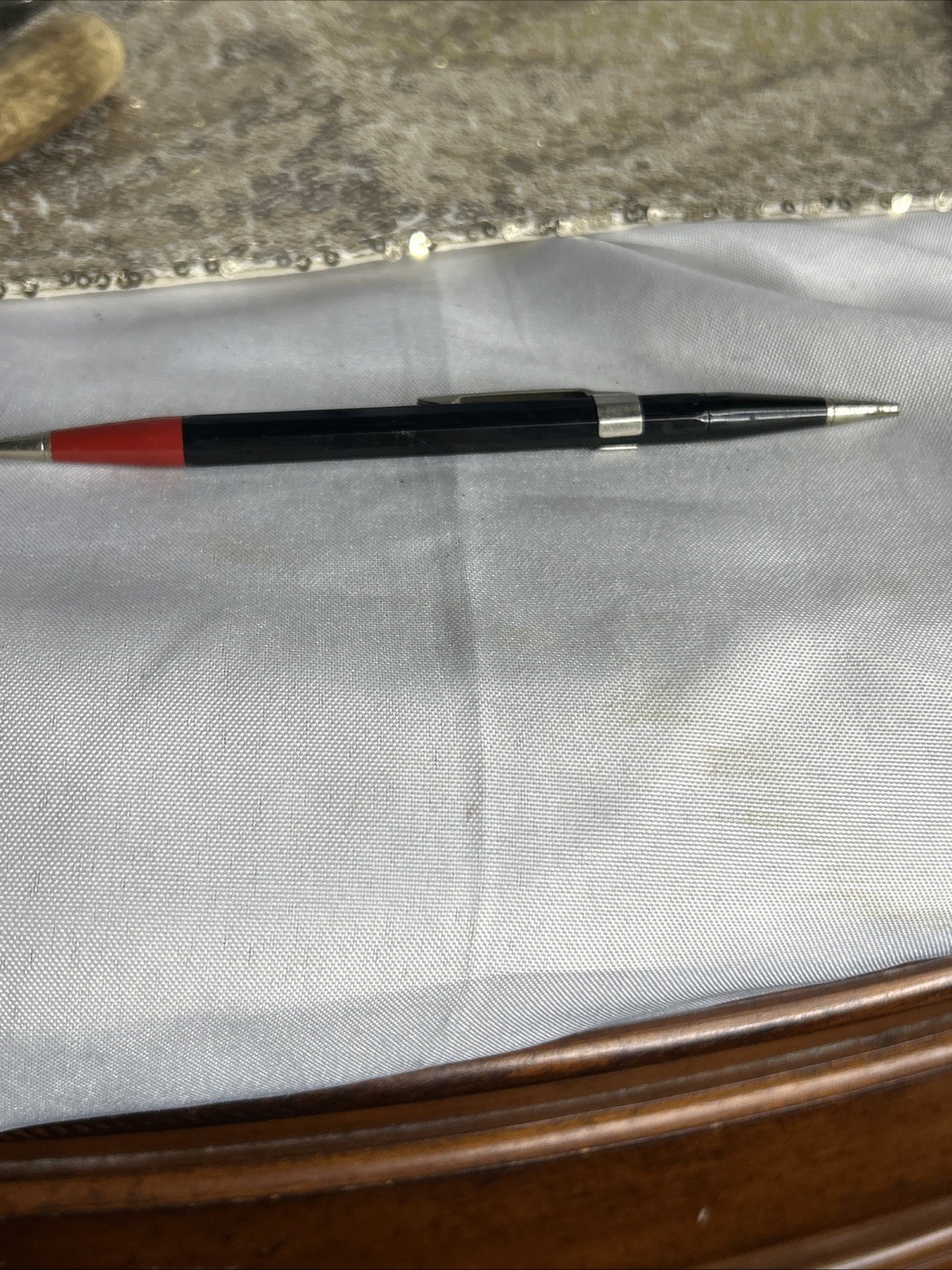 Vintage Autopoint USA Double-Sided Mechanical Pencil Red Black Works