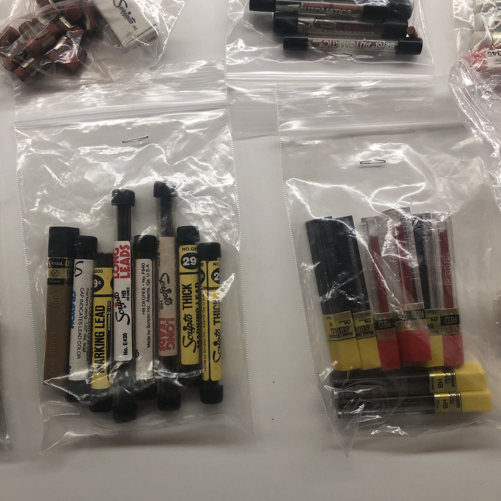 Vintage Mechanical Pencil Lead Eraser Lot
