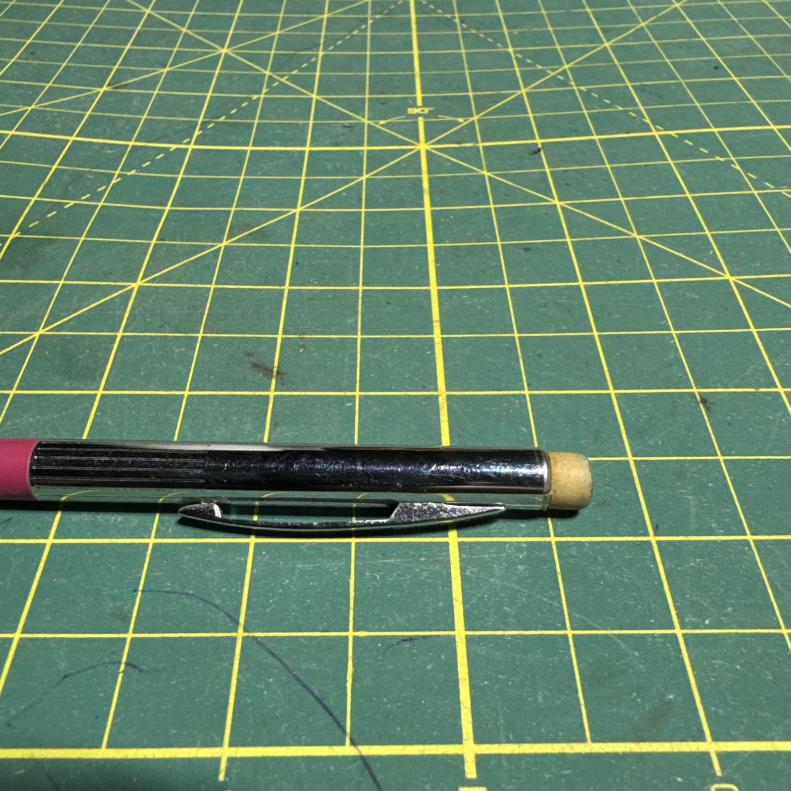 Vintage 1960’s Sheaffer Blackwell, OK Coop Pink/Chrome Mechanical Pencil