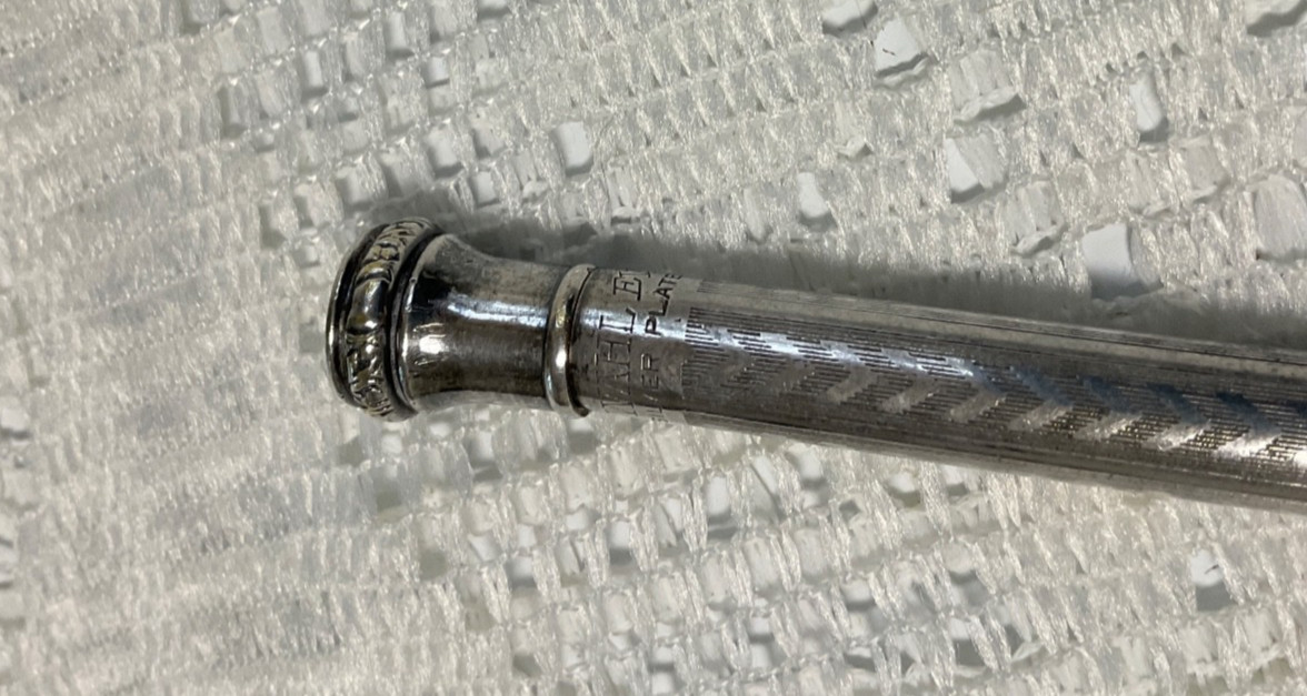 Wahl-Eversharp Silver Plate Mechanical Pencil -4”-Working – USA- Early 1920’s