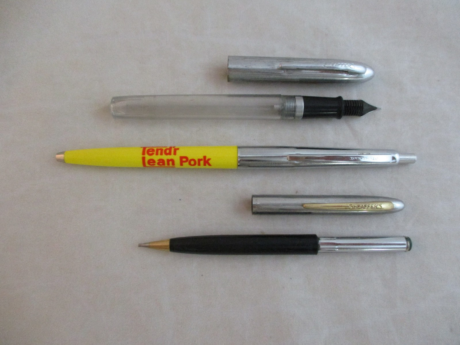 Vintage Trio of Schaeffer’s Writing Instruments ~ Fountain, Ball Point, Pencil