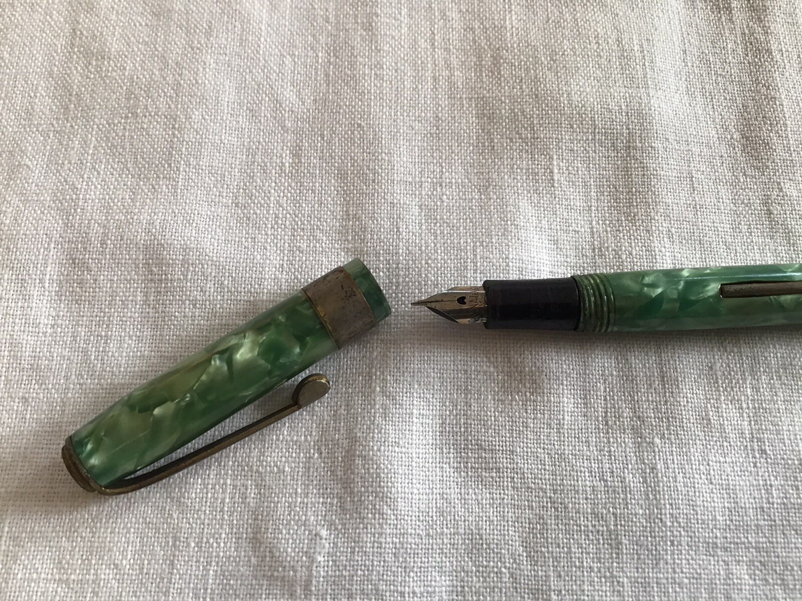 VTG Arnold Combination Mechanical Pencil and Lever Fill Fountain Pen