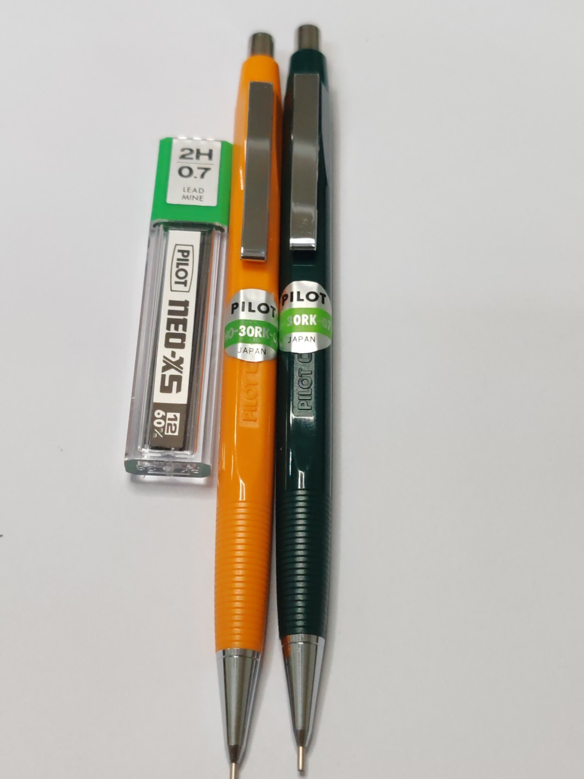 Pilot HO-30RK-07 Mechanical Pencil Vintage New Very Rare 2 Pcs, Japan . 1970s