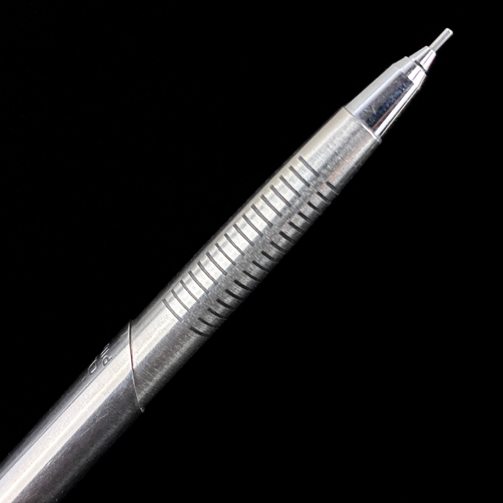 Vintage Pilot Young Gentleman Double Knock Silver 0.5mm Mechanical Pencil Japan