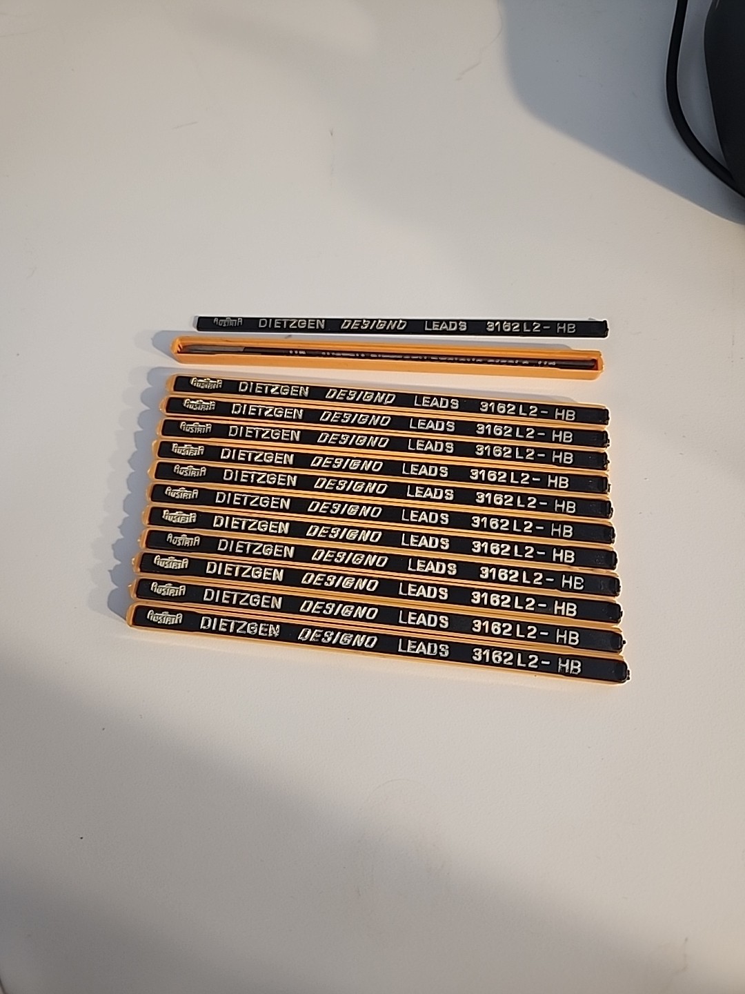 Vintage DIETZGEN 3162 Lead Holder with Pencil Lead 3162L2, HB Lot Of 12