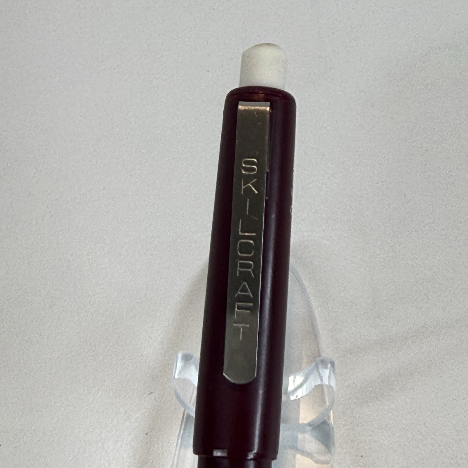 Vtg Skilcraft Mechanical Pencil 0.5mm Plastic Burgundy Twist Eraser Used Works