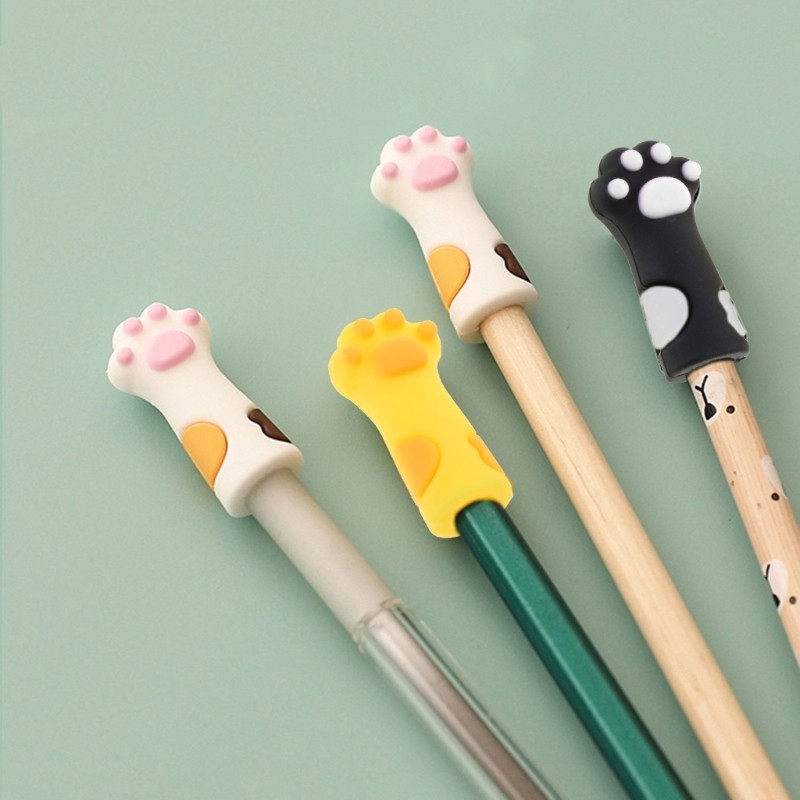 3Pieces Silicone Pencil Tip ProtectorsPencil Covers for Kid Student Class Reward