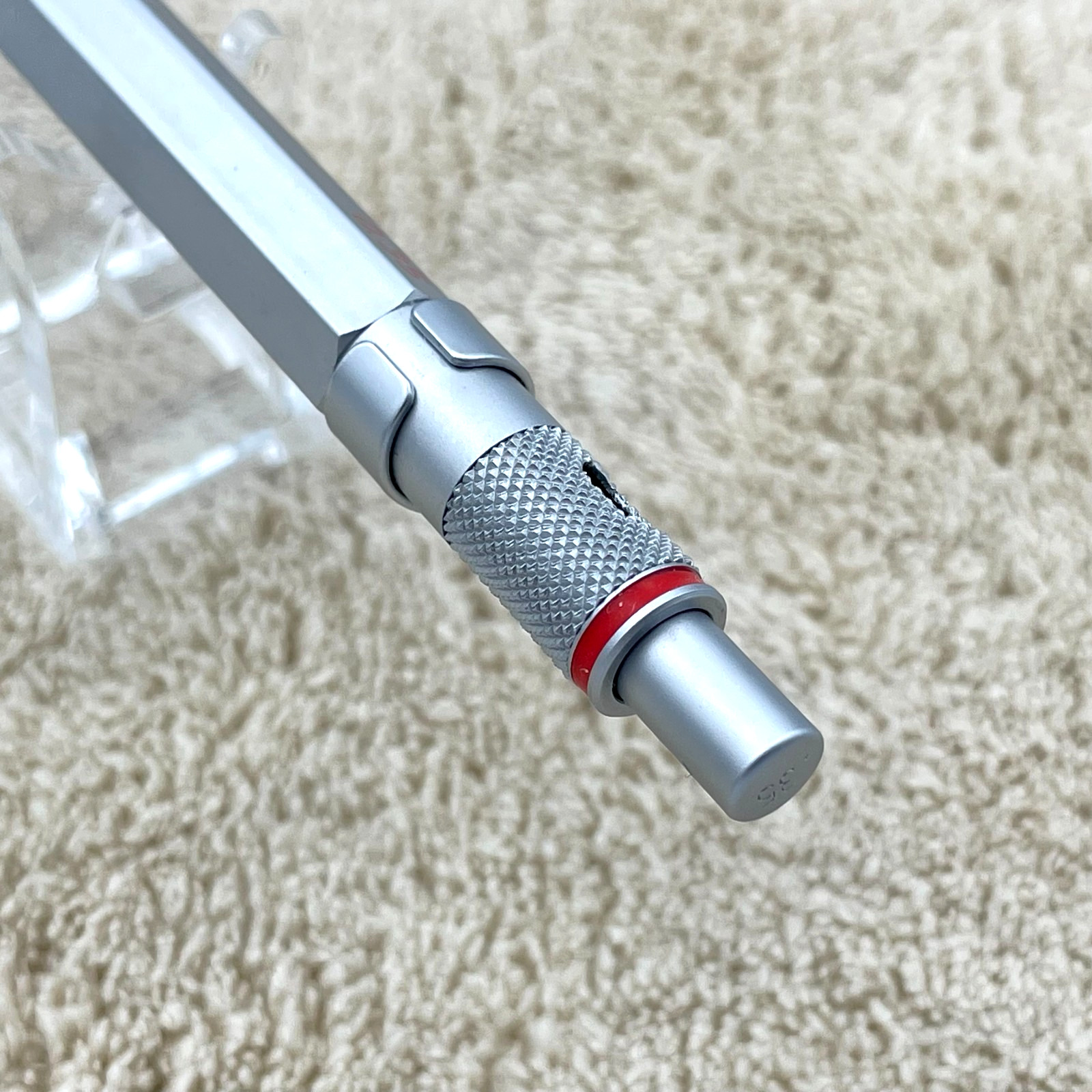 Vintage rOtring 600 Silver 0.35mm Mechanical Pencil No Logo Rare Japan