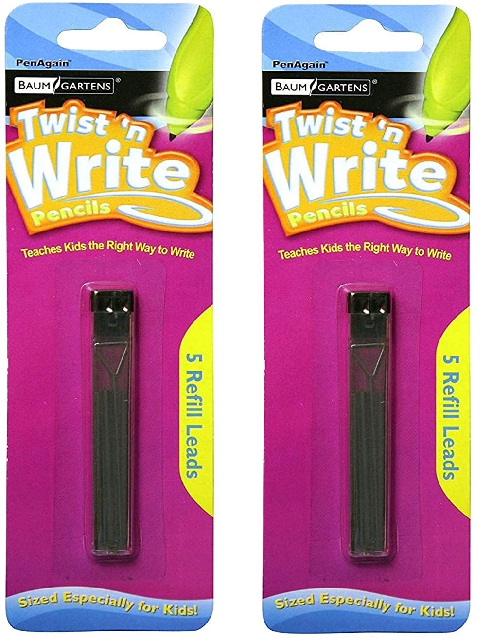Twist ‘n Write Pencil Assorted Colors 4 Count 00071 Bundle 10 Count Refills