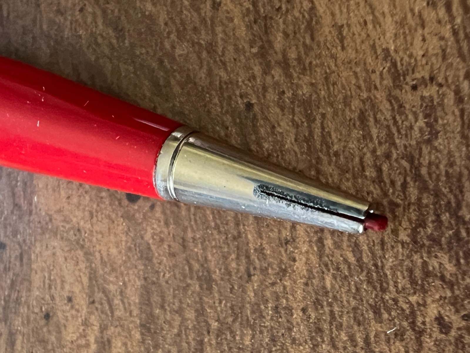 Autopoint Mechanical Pencil Black/Red w/ Vintage Faber & Staedtler Lead Tubes