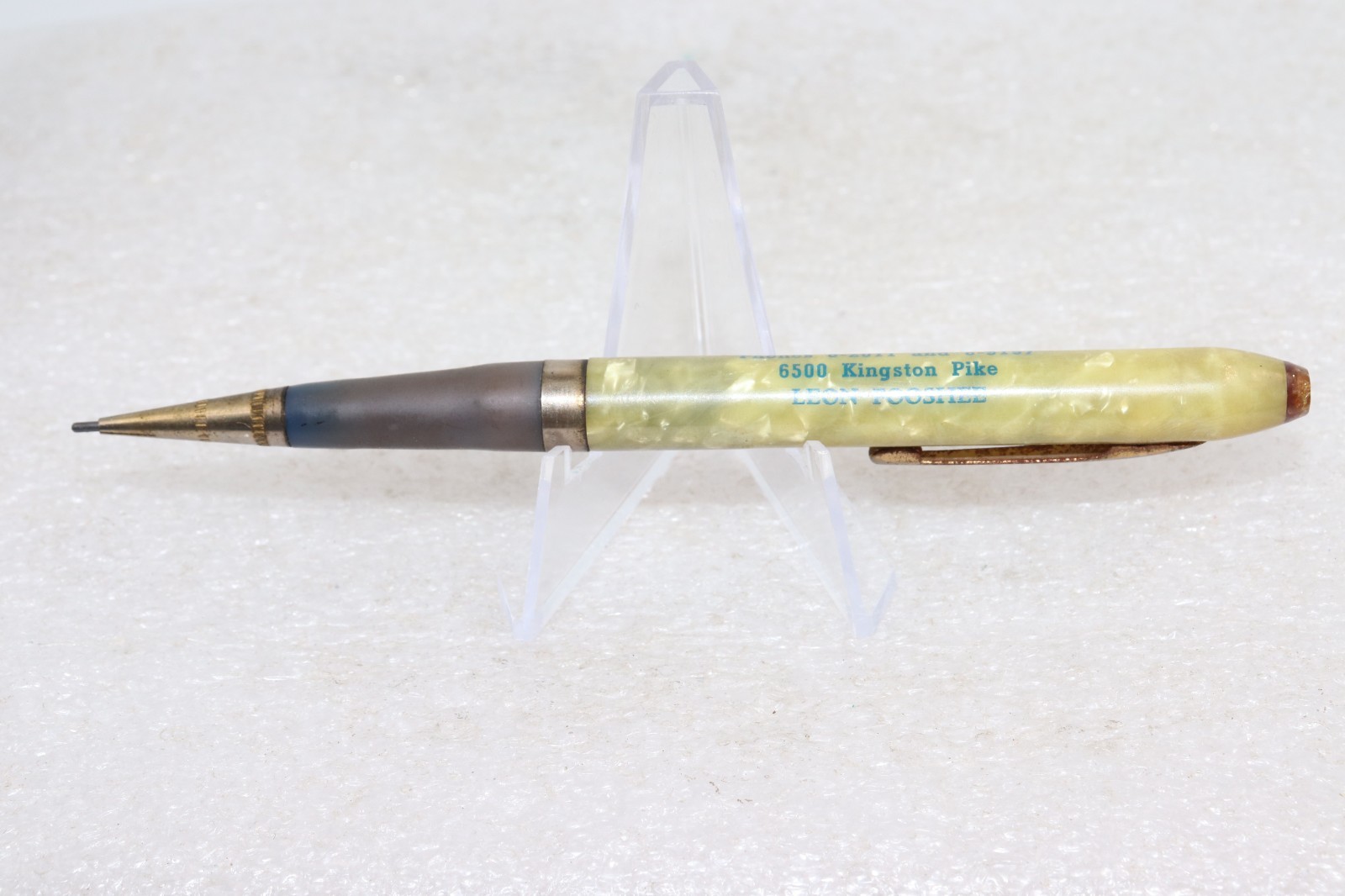 1930-1945 Terrace View Court Motel Celluloid Advertising Mechanical Pencil