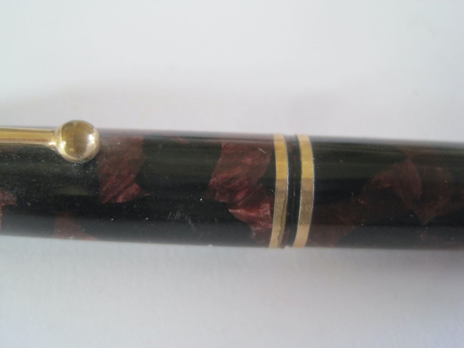 Parker Marbled Gold Tone Duofold Mechanical Pencil Antique 1920’s
