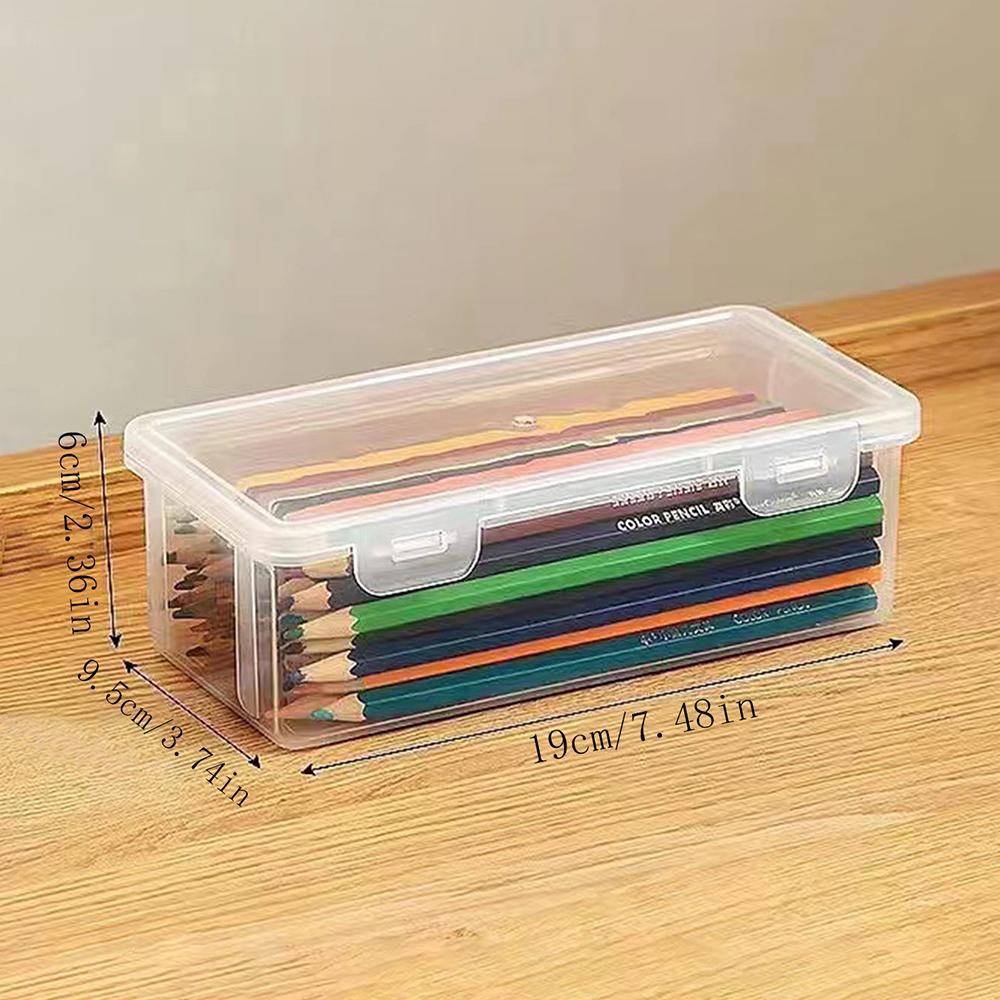 1 pcs Translucent Pencil Case – Large Capacity Organizer for School & Office