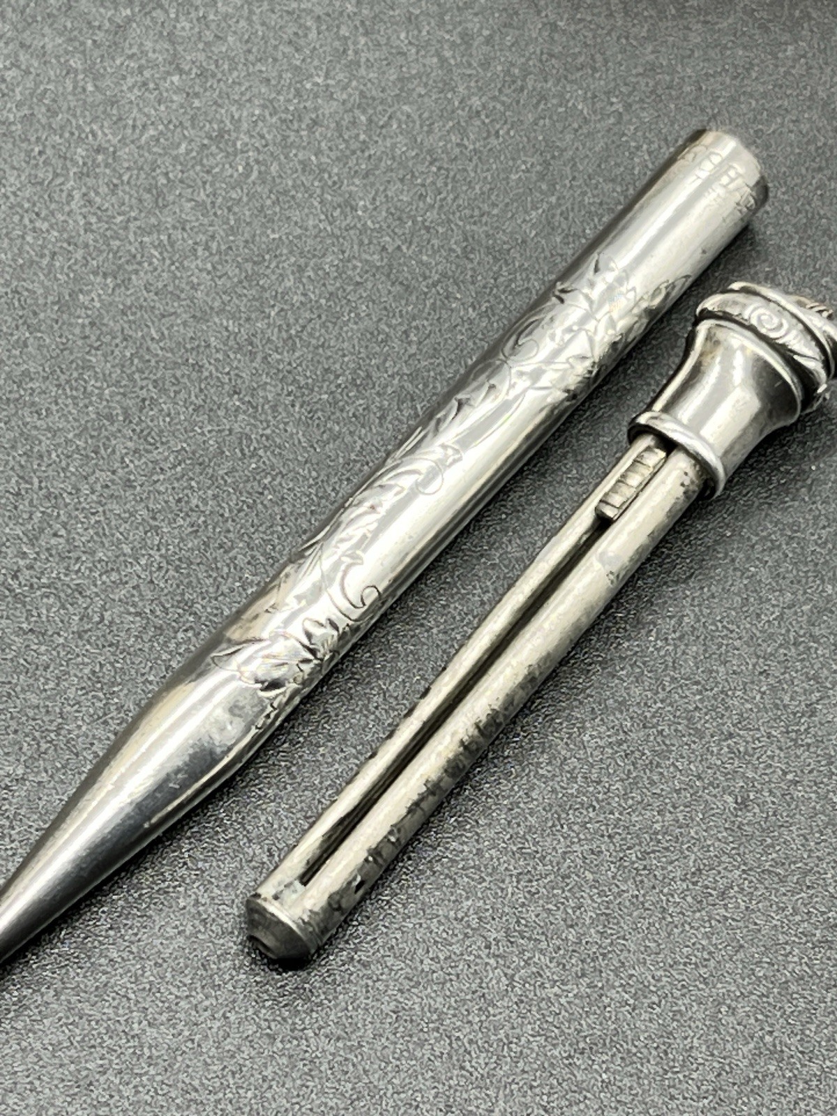 Antique Vintage Wahl Eversharp 925 Sterling Silver Mechanical Pencil Ornate A49